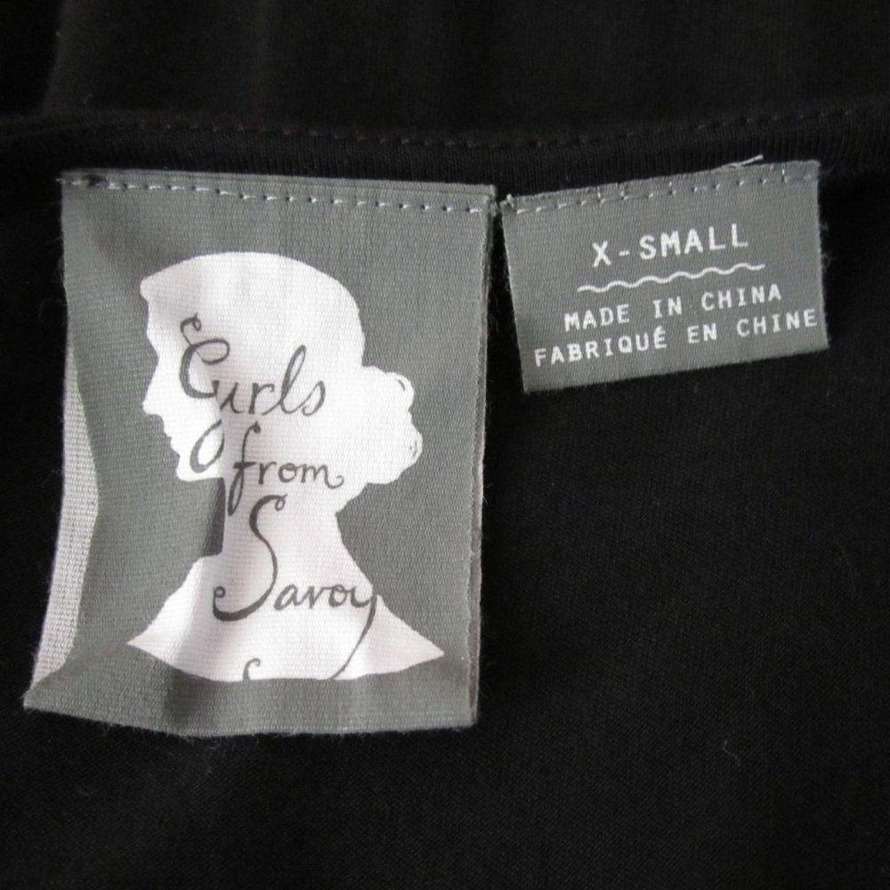 Black Anthropologie Girls From Savoy Elementary Jersey Faux Wrap Dress - XS - Picture 8 of 9